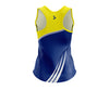 Custom Singlet Blue, White & Yellow